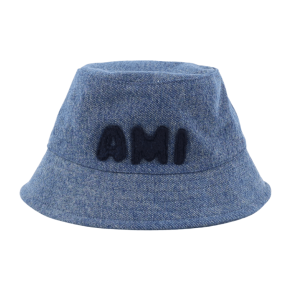 Ami Paris denim bucket hat blue