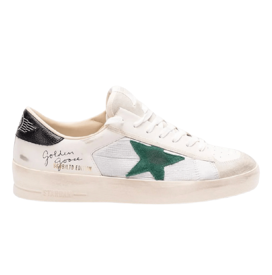  GOLDEN GOOSE WHITE LEATHER STARDAN SNEAKER