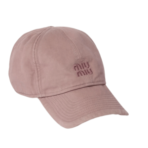 (W) Miu Miu Drill Baseball Cap Raspberry