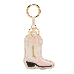 PINK WESTERN BOOT KEYRING