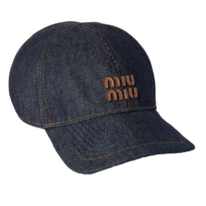 Logo Patch Cotton Denim Ball Cap