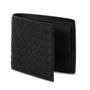 Bottega Veneta Intrecciato Leather Wallet Black