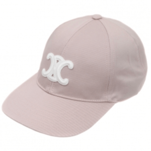 triomphe baseball cap in washed cotton -PINK