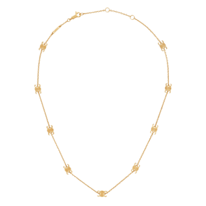Mini Triomphe Necklace - Gold Finish Brass