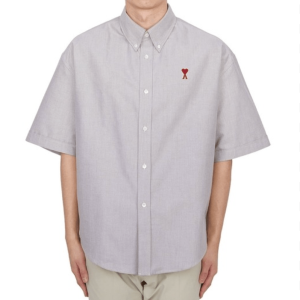 AMI Short Sleeve Shirt Gray