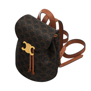 BACKPACK CELINE BONNIE IN TRIOMPHE CANVAS AND CALFSKIN 