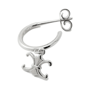 TRIOMPHE DE LYS EARRING IN STERLING SILVER