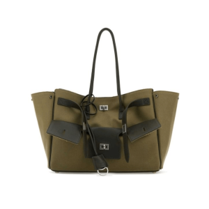 Balenciaga Bel Air Khaki Tote Bag