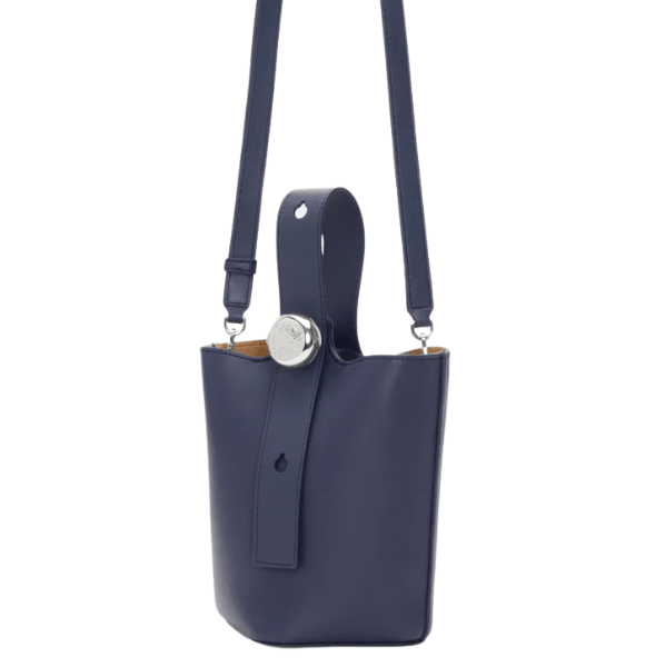 MINI PEBBLE BUCKET IN SMOOTH CALFSKIN