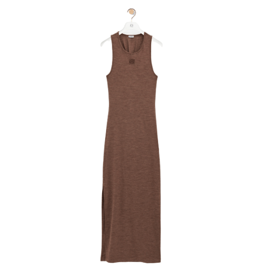 Anagram tank dress in stretch wool