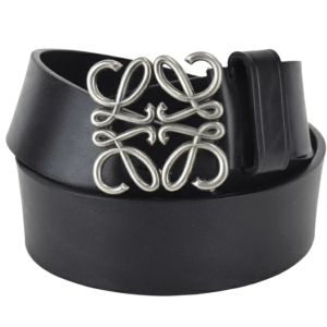 LOEWE CHUNKY ANAGRAM BELT - BLACK