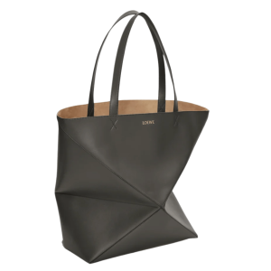 XL PUZZLE FOLD TOTE IN SHINY CALFSKIN