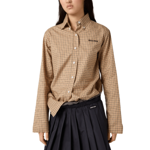 Logo Vintage Check Straight Fit Shirt - Code