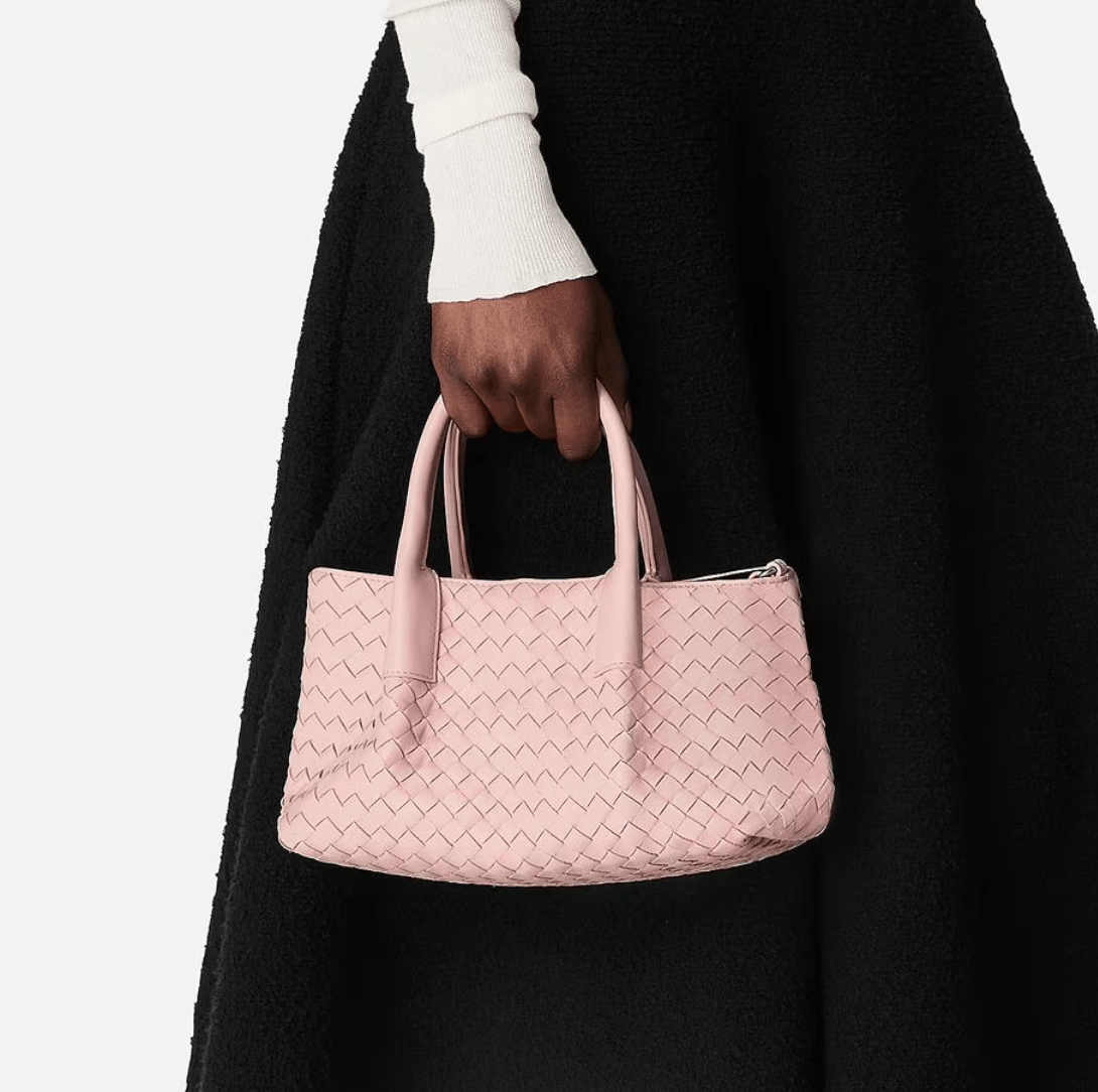 Bottega Veneta Pinacoteca Pink Shoulder Bag