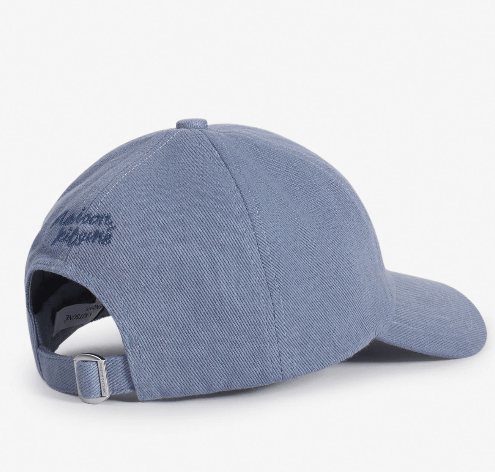 BOLD FOX HEAD LEATHER PATCH 6P CAP - Breton blue