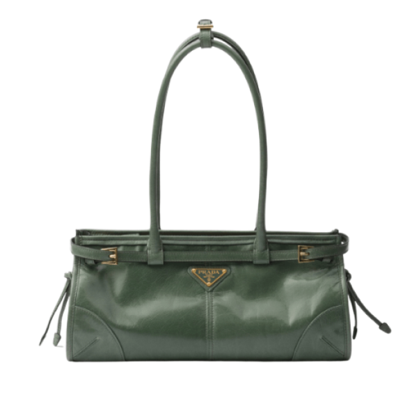 Prada Bonnie medium leather handbag Sage