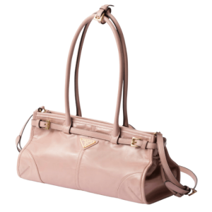 Prada Bonnie medium leather handbag Lily-of-the-Valley