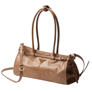 Prada Bonnie medium leather handbag Cameo