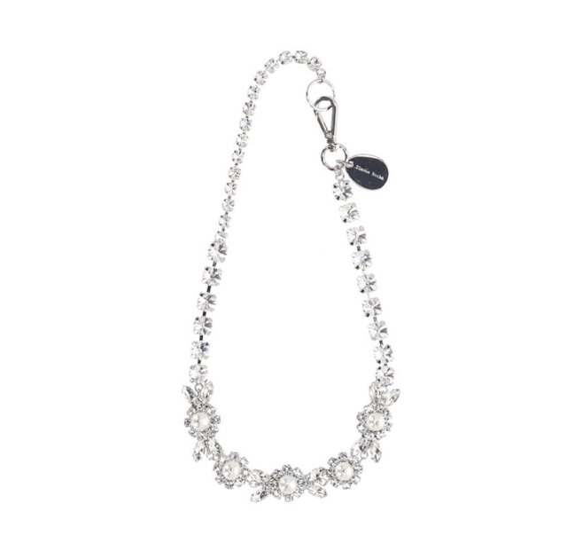 Crystal Pearl Embellished Necklace
