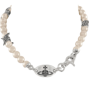 Vivienne Westwood Verena Pearl Necklace Silver