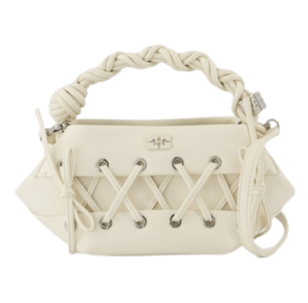 BOU Logo Lace-Up Tote Bag