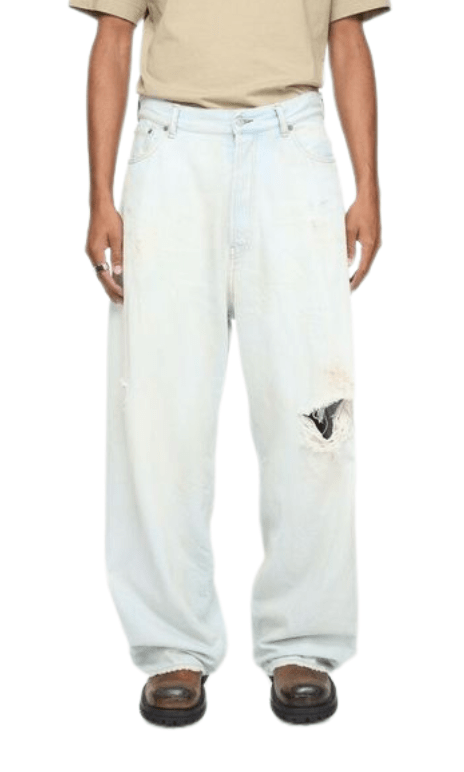 Acne Studios 2023 Super Exhaust Fit Sky Blue Denim Pants