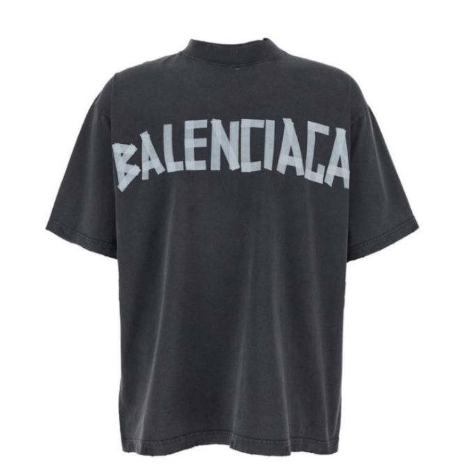 New Tape Type Medium Fit Short Sleeve T-Shirt - Fade Black 
