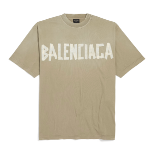 Tape type medium fit short sleeve t-shirt Green 