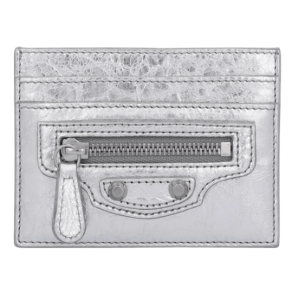 Le City Leather Card Holder - Silver