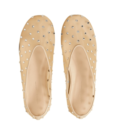 MARCY Crystal Mesh Flats