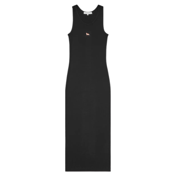 Baby Fox Ribbed Tank One Piece - Black
