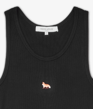Baby Fox Ribbed Tank One Piece - Black