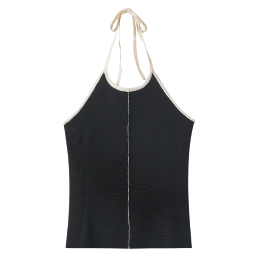 Sleeveless T-shirt - Black