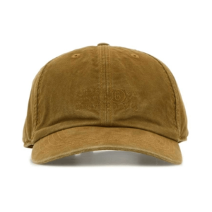 numbers-embroidered curved peak cap