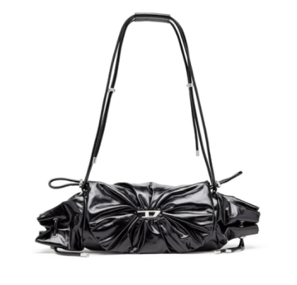 SCRUNCH D LOGO SHOULDER M BAG