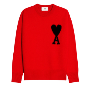Ami De Coeur Crewneck Sweater (Red)