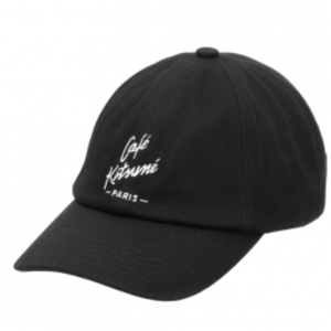 Maison Kitsune Cafe Kitsune Cup Ball Cap Black
