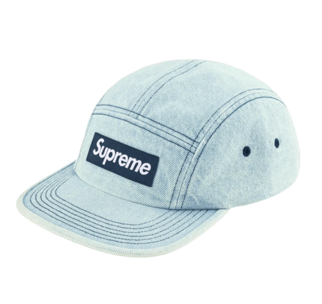 Supreme Denim Camp Cap Light Washed Indigo - 25SS