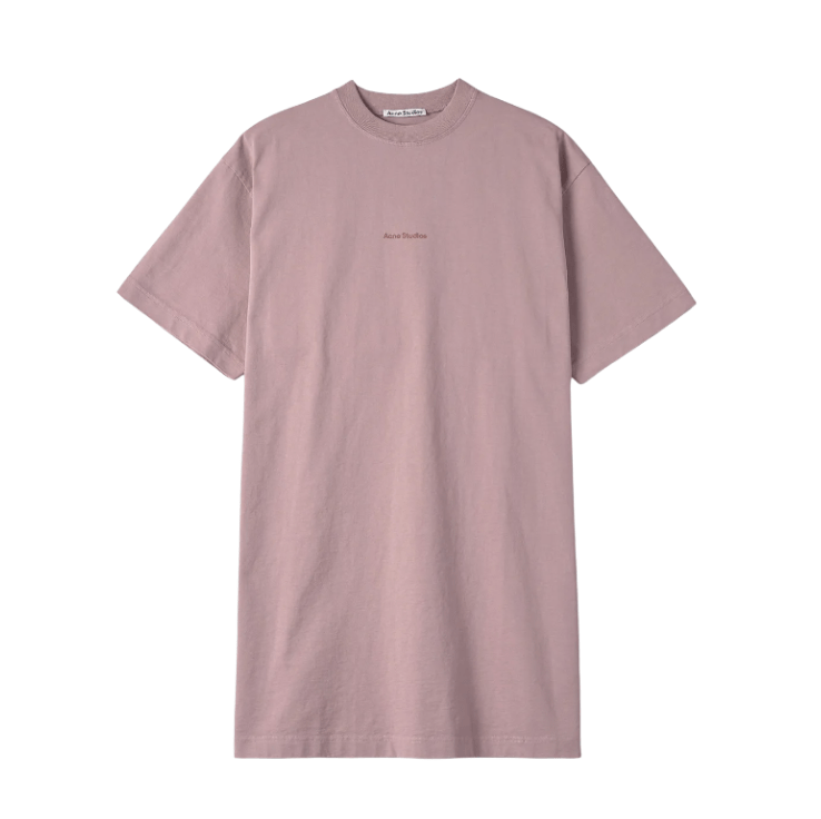 Logo Short Sleeve T-Shirt One Piece - Mauve Pink