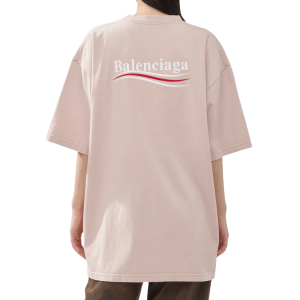 Political Wave Logo T-Shirt - Pink