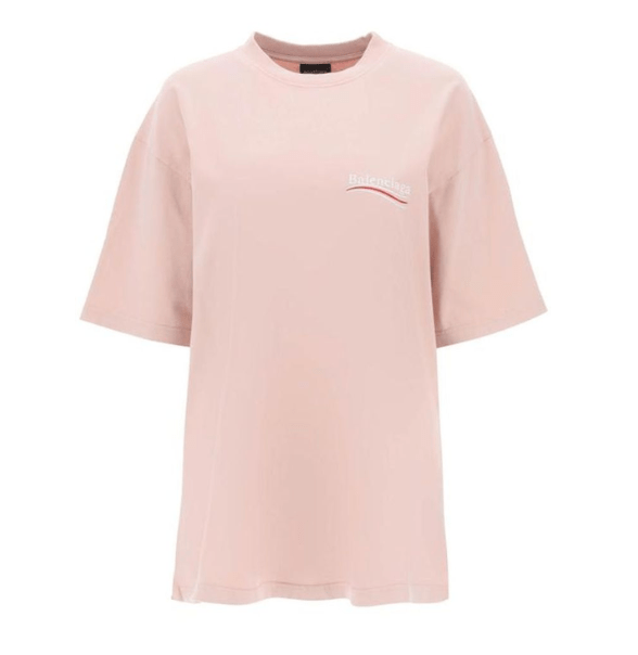 Political Wave Logo T-Shirt - Pink