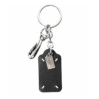 Stitched leather key ring