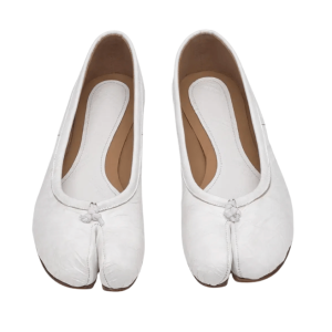 (W) Maison Margiela Tabi Ballerina Shoes White