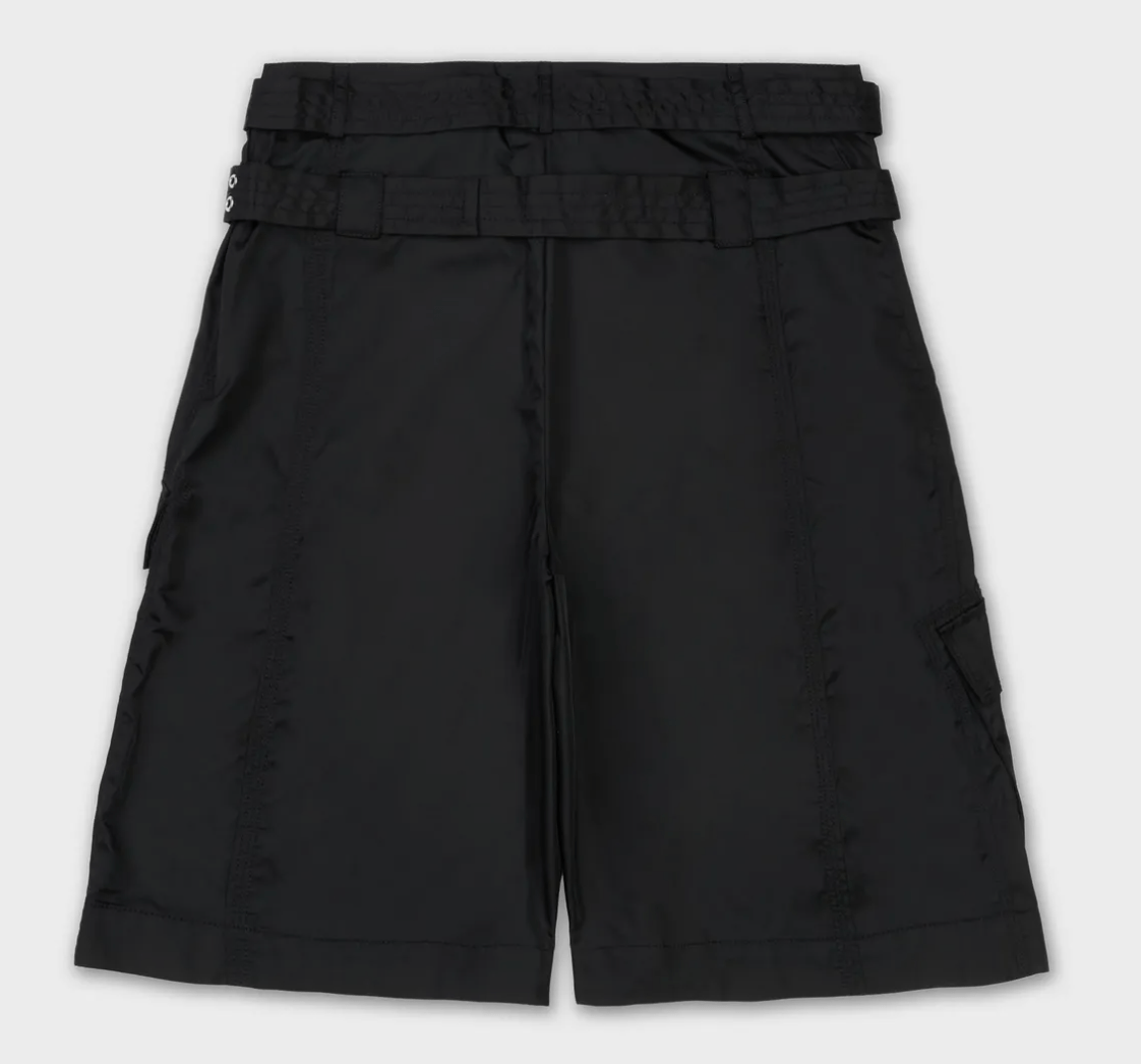 Duchess Nylon Pocket Shorts Pants - Black 