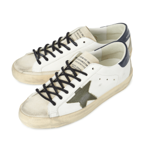Golden Goose Superstar White Black Green Sneakers