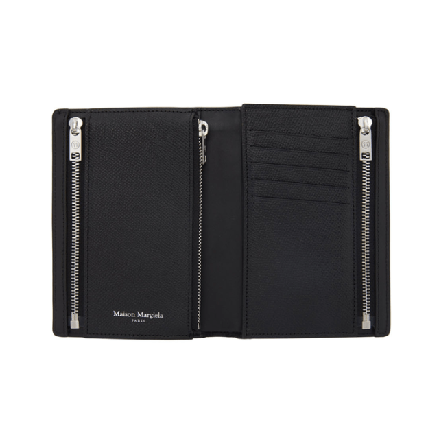 MAISON MARGIELA FOLD OVER WALLET BLACK 