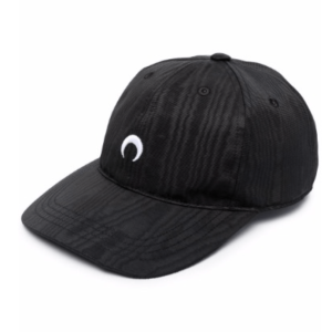 MARINE SERRE MOIRE BRANDED CAP BLACK