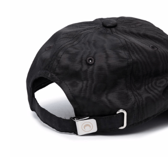 MARINE SERRE MOIRE BRANDED CAP BLACK