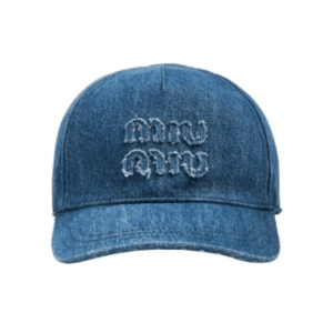 Tonal Logo Embroidery Denim Baseball Cap
