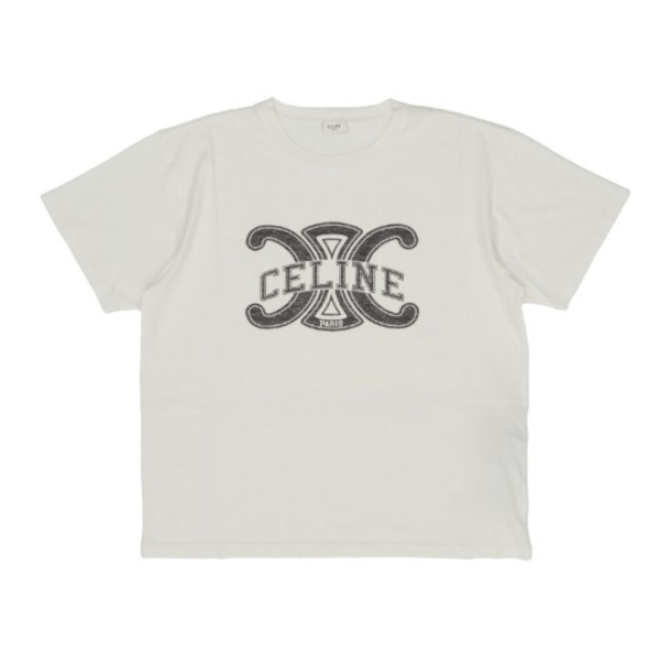 Celine white short sleeve t-shirt